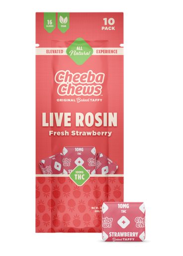 Fresh Strawberry Live Rosin Cheeba Chews